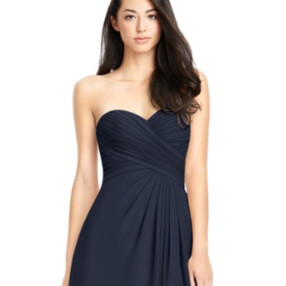 Azazie Arabella Allure in Dark Navy